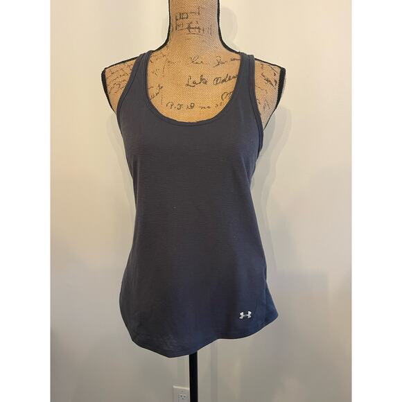 Under Armour Run Gray Racerback Tank Size Medium - Picture 1 of 3